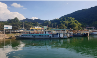 Thung Nai tourist port of Hoa Binh Lake tourist area